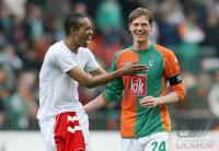 Fussball 1. Bundesliga: Bremen - Bayern, Jubel NALDO, BOROWSKI
