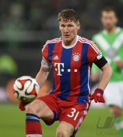 Fussball, 1. Bundesliga  Saison 2014/2015: VfL Wolfsburg - FC Bayern Muenchen