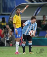 FUSSBALL INTERNATIONAL:  Argentinien - Brasilien