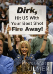 Basketball NBA  Dallas Mavericks  vs. San Antonio Spurs Nowitzki Fan-Plakat