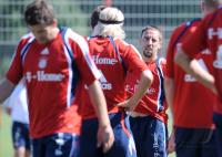 1. Fussball Bundesliga : Training beim FC Bayern Muenchen