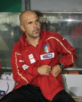 Fussball International  U 20 Laenderspiel:  Trainer Luigi Di Biagio (Italien)