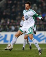 FUSSBALL, 1. BUNDESLIGA, 19. Spieltag: Wolfsburg, GENTNER Einzelaktion