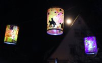 Laternenumzug Sankt Martinsumzug in Hirrlingen (Kreis Tuebingen)