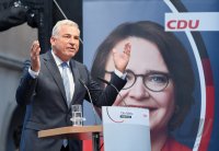 Politik, Bundestagswahl 2021 Wahlkampf CDU; CDU-Landeschef und Innenminister Baden Wuerttemberg, Thomas Strobl