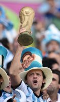 FUSSBALL WM 2014, Gruppenphase: JUBEL Fan Argentinien