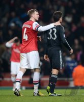 FUSSBALL INTERNATIONAL CHL ACHTELFINALE 12/13:  FC Arsenal London - FC Bayern Muenchen