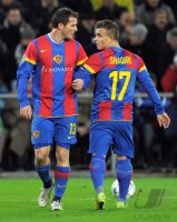 Fussball CHL  Saison 2011/2012: Alexander Frei, Xherdan Shaqiri  (v. li., FC Basel)