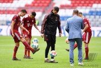 Fussball 1. Bundesliga Saison 21/22: Teampraesentation FC Bayern Muenchen