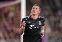 Fussball Champions League  Saison 2010/2011: JUBEL Bastian Schweinsteiger (FC Bayern Muenchen)