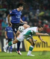 Fussball Ligapokal: Bremen - Hamburg