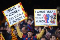 FUSSBALL INTERNATIONAL  CHL HALBFINALE 11/12:  Barca Fan