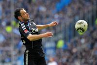 FUSSBALL, 1. BUNDESLIGA, 27. Spieltag: Schalke, WESTERMANN am Ball