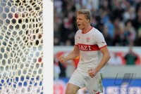 Fussball 1. Bundesliga  Saison 2011/2012 : JUBEL  Pavel Pogrebnyak (VfB Stuttgart)