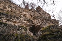 Kapffelsen Naturschutzgebiet am Rande des Abbaugebiet des Steinbruch Frommenhausen.