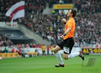 Fussball 1. Bundesliga  Saison 2011/2012 : JUBEL Torwart Sven Ulreich (VfB Stuttgart)