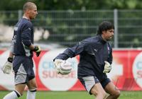 Fussball WM Quali 2006 Training Schweizer Nationalmannschaft