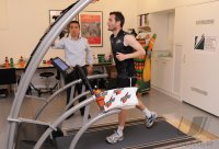 FUSSBALL International: Alexander Frei beim Gatorade  Sweat Test