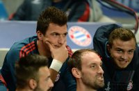 Fussball CHL  Saison 2013/2014: Mario Mandzukic (FC Bayern Muenchen)