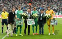 Fussball, 1. Bundesliga  Saison 2014/2015: SV Werder Bremen - Borussia Moenchengladbach