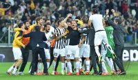 FUSSBALL SERIE A 2013/2014: Jubel Juventus Turin