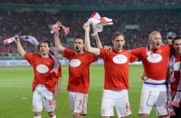 FUSSBALL DFB POKAL  Saison 2012/2013: JUBEL VfB Stuttgart