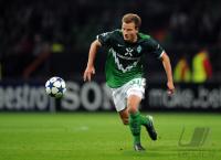 Fussball: Champions League, Saison 2010/2011 Werder Bremen: BARGFREDE Einzelaktion