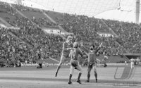 Fussball Bayern-1860: Hoeness,Rummenigge, Mueller