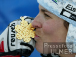 SKI  WM 2003  St.Moritz Damen Super G Weltmeisterin Michaela Dorfmeister (AUT)