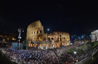 Rom Karfreitag 2015; Via Crucis am Kolosseum
