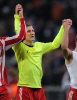 Fussball Champions League: Bastian Schweinsteiger im Trikot von Alexander Frei (FC Basel)