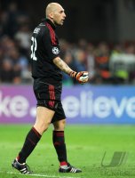 FUSSBALL INTERNATIONAL  CHL Viertelfinale 11/12: Torwart Christian Abbiati (AC Mailand)