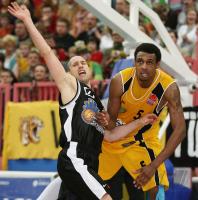 Bsaketball 1. Bundesliga Walter Tigers Tuebingen 65-60  Skyliners Frankfurt