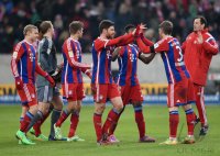 Fussball 1. Bundesliga Saison 14/15: JUBEL FC Bayern Muenchen