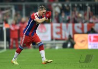 Fussball 1. Bundesliga Saison 14/15: Bastian Schweinsteiger (FC Bayern Muenchen)