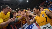 Basketball 1. Bundesliga 2012/2013:  Walter Tigers Tuebingen - Fraport Skyliners Frankfurt
