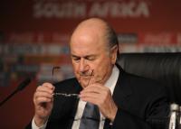 FUSSBALL WM 2010   Abschluss PK FIFA  Praesident BLATTER