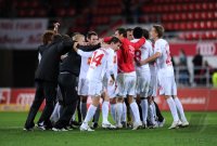 2. Fussball Bundesliga: COTTBUS Jubeltanz nach dem Sieg