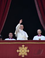 Rom;  Papst Franziskus I. spricht den Urbi Et Orbi Segen