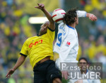 Fussball 1. Bundesliga: Dortmund - Bochum, Zweikampf