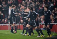 FUSSBALL INTERNATIONAL CHL ACHTELFINALE 12/13:  FC Arsenal London - FC Bayern Muenchen