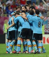 Fussball International Europameisterschaft 2012: Kroatien - Spanien