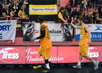 Basketball 1. Bundesliga 14/15 Hauptrunde:  Walter Tigers Tuebingen - BG Goettingen