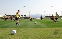 Fussball 1. Bundesliga 11/12: FC Bayern Muenchen Training in Doha
