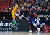 Basketball 1. Bundesliga 16/17 Hauptrunde: Walter Tigers Tuebingen -  Eisbaeren Bremerhaven