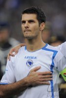 Fussball International EM 2012-Qualifikation:  Emir Spahic (Bosnien-Herzegowina)