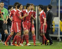 Fussball AFC Asian Cup 2011:  Xuri Zhao, Linpeng Zhang, Hao Rong, Hao Yang (v. li., China)