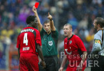 Fussball 1. Bundesliga: Hannover - Dortmund, Rote Karte