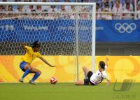 FUSSBALL  Olympia 2008  Peking  Halbfinale Brasilien - Deutschland