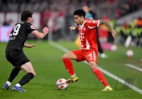 Fussball 1. Bundesliga  Saison  2025/2026  25. Spieltag FC Bayern Muenchen -  Borussia Moenchengladbach